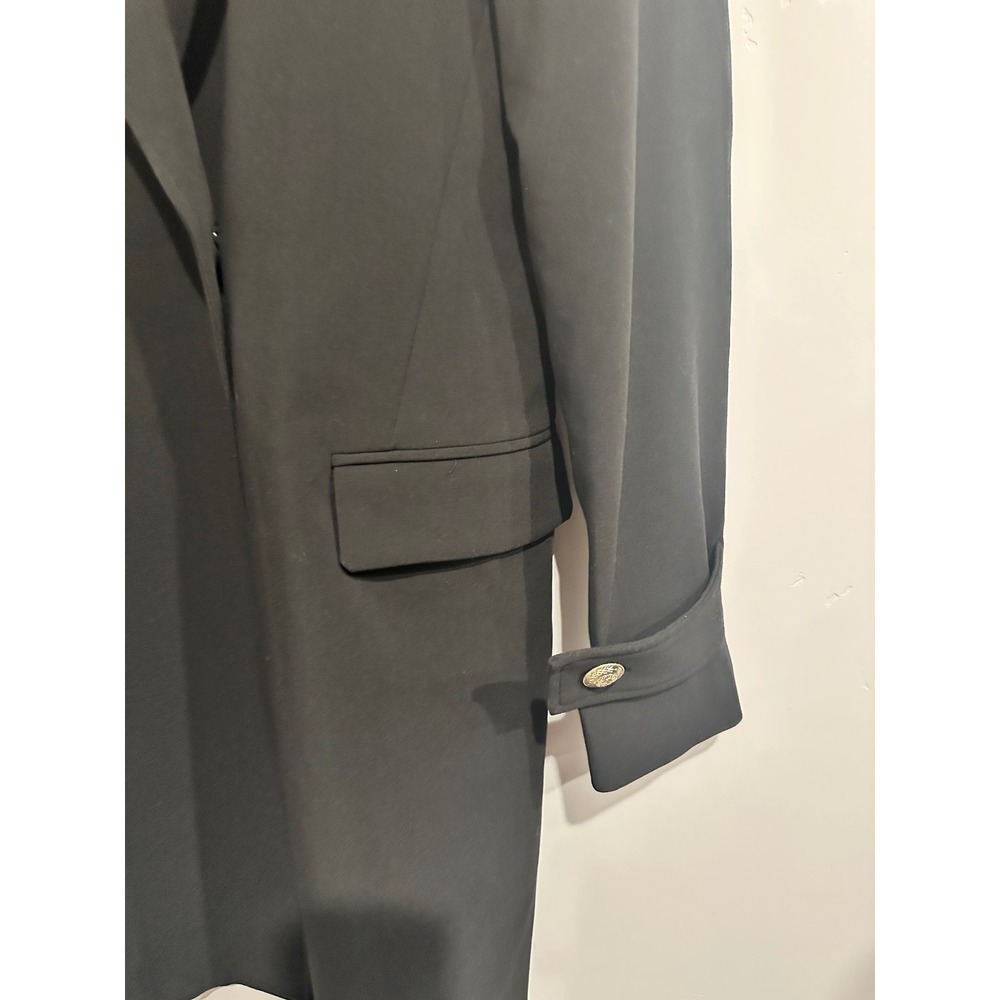 L'Agence Marianna Long Blazer Coat in Black Size 6 - Picture 10 of 16